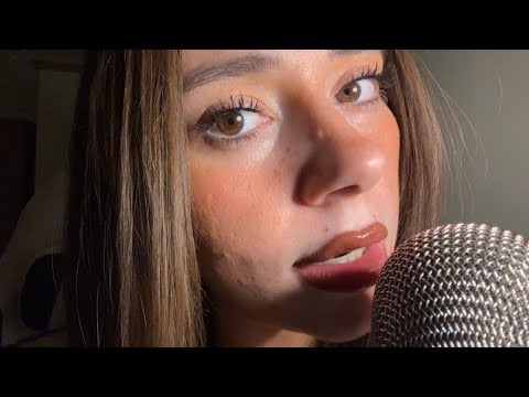 ASMR - Inaudible guess the word ( mouth sounds , very inaudible clicky whispers) 
