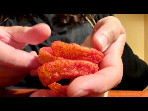 ASMR Eating Freeze Dried Candy and Hot Cheetos and Funyuns | Soft Spoken LoFi