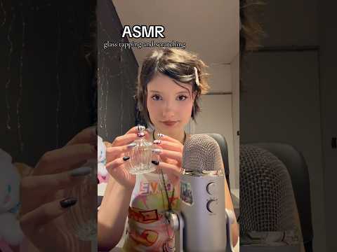 𑣲ASMR || glass tapping and scratching