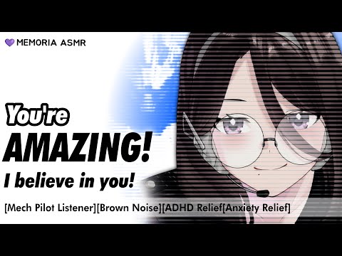 Operator Supports You Through Your Anxiety🎧 [Mech Pilot Listener][Brown Noise][ADHD Relief][Anxiety]