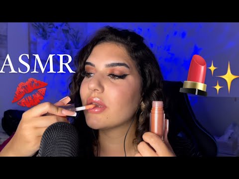 ASMR | PROBANDO LABIALES QUE NO USO 💄💋🤩