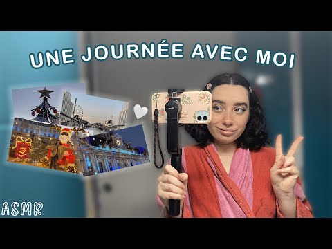 🌙 ASMR FRANÇAIS : UNE JOURNÉE AVEC MOI 🎄💓 (marché de Noël, shopping, chocolat chaud…) #asmr #vlog