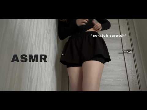 YOU NEED SUCH ASMR RN! 🖤 / SLOW & FAST FABRIC SCRATCHING TRIGGERS / SKIN SOUNDS / LOFI ASMR