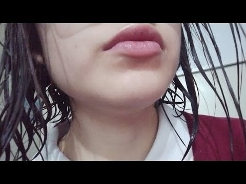 Tongue fluttering + lens licking (ASMR) 