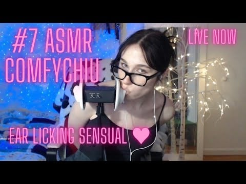 ASMR Ear Licking  || Comfychiu 30 Minute Loop Intense ASMR - Bunny lola cosplay ASMR Hand sounds