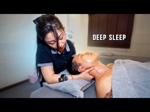 ASMR Relaxing Full Service Barbershop Massage I Couldn't Fight off Sleep