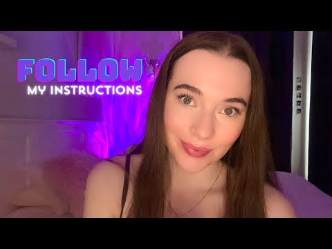 ASMR Follow My Instructions Eyes Open + Closed 👀