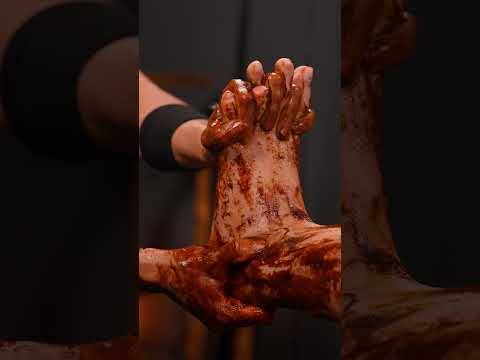 Maximum relaxing leg and décolleté massage for Anna #asmr