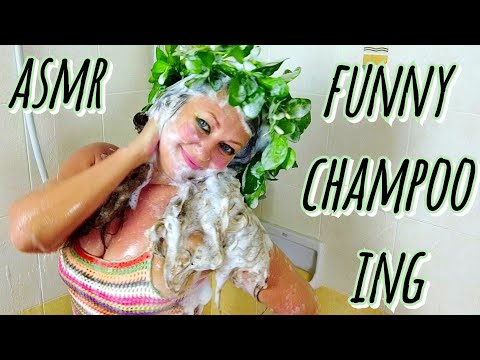ASMR I wash my hair with Bergamot shampoo and conditioner!