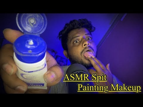 ASMR Spit Painting Makeup 💄