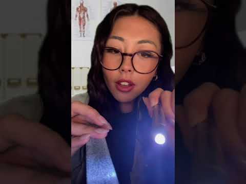 Asmr doctor roleplay asmr P2👩🏻‍⚕️🩺 #asmr #cranialnerveexam #roleplayasmr #doctorasmr #asmrdoctor