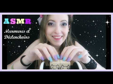 ASMR français ♡ Murmures Entre Amis et Multi-Déclencheurs♡NAIL TAPPING, CUBES EN BOIS,SCRATCHING