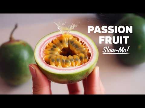 Glass Passion Fruit Splits Open in SLOW MOTION!