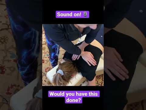 CRACKelicious back crUNCHes #asmr #health #shorts #goodvibes #relax