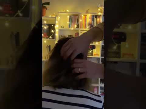 Hair Scalp Massage and ASMR 🔊💆🏻‍♀️Link in below ⬇️ #asmr #sleepsounds #shorts #massage