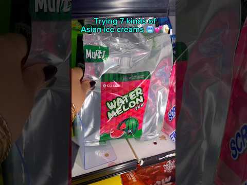 Trying 7 kinds of Asian ice creams… #food #eating #mukbang #fruit