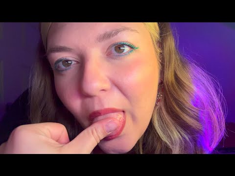 spit painting ASMR for the weirdos 🤝🏼 (tongue tapping, tingly mouth sounds)