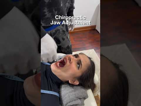 Jaw Adjustment | ASMR CHIROPRACTIC #asmr #trending #shorts