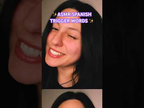 #asmr Easy Spanish Trigger Words + hand movements 🇲🇽#triggerwords #shorts