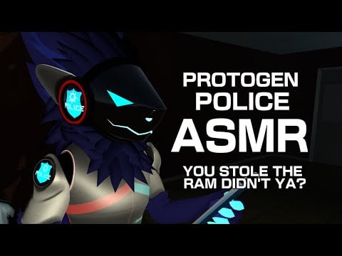 [Furry ASMR] Protogen police interrogates you about stolen RAM