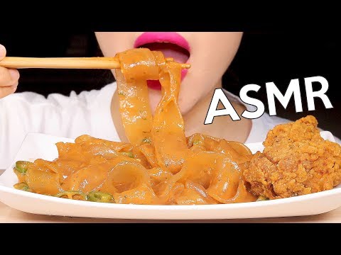 ASMR Carbo Fire GLASS NOODLES 까르보불닭 중국당면 먹방 Feat. Fried Chicken 치킨