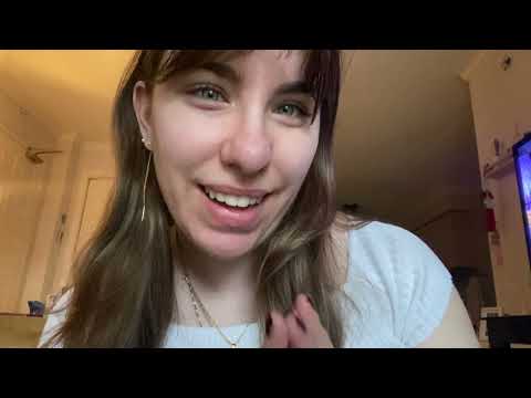 asmr doing your hair with Velcro rollers and hair styling