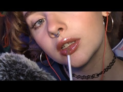 asmr//lipgloss + mouth sounds (swatching my pat mcgrath collection)
