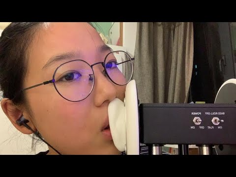 ASMR poping candy mouth sound