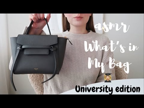 ASMR suomi - MITÄ ON MINUN LAUKUSSA? What's in my university bag - Что в моей сумке АСМР esittely