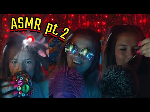 ASMR LIVE pt. 2 🌹💋🎈— thunderstorm, spider webs, wooden spoon, etc!