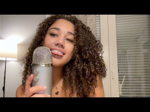 asmr tongue ring & mouth sounds