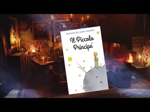 ASMR ITA | Reading Il Piccolo Principe in soft spoken, ambiente rilassante con camino in sottofondo