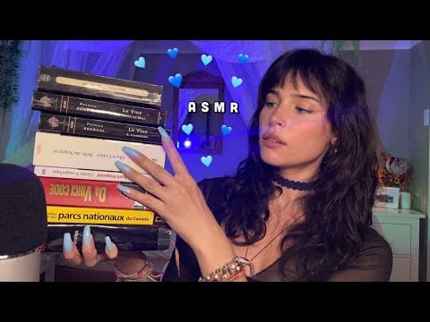 asmr ♡ distracting and relaxing you w/ whispered rambles and book tracing & tapping ♡ 