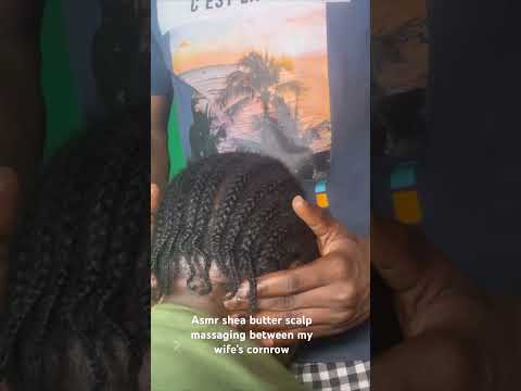 ASMR shea butter head massage.