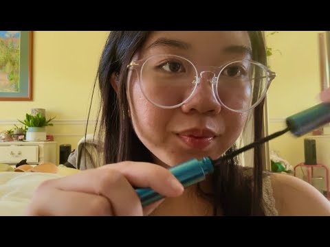 ASMR doing your makeup because I missed you (kinda aggressive)