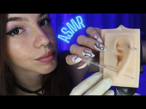 ASMR COLOCANDO PIERCING NA SUA ORELHA