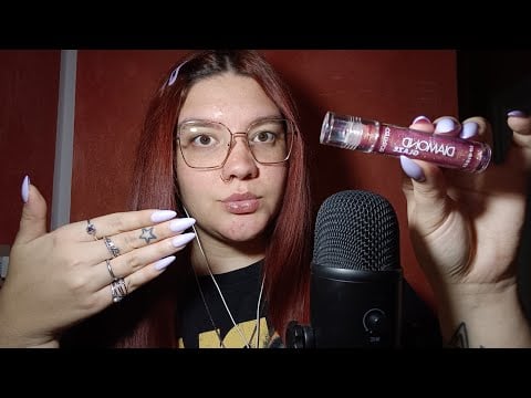 VIDEO DEDICA PER MARTINA NEW LIPGLOSS and NAILS, MIC SCRATCHING e PALLA BLU 😴💜 | ASMR ITA