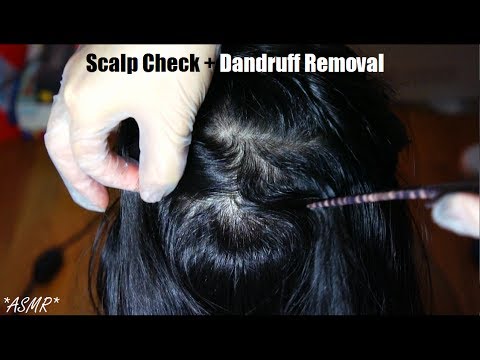 ASMR Scalp Check + Dandruff Removal (LOTS OF SCRATCHING) + Hair Brushing + Scalp Scratching Massage