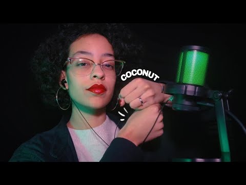 ASMR | COCONUT RAIN 🥥 - com trovões leves no fundo 🌩