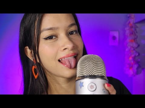 ASMR pra pessoas que gostam muito de SONS DE BOCA 👄+ tesoura invisível