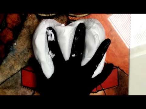 SATIN GLOVES💕  hands  playing with super soft angel clay [[ASMR]]