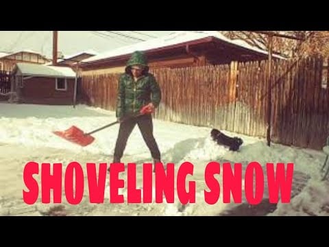 SHOVELING SNOW:Igorota in Denver Colorado 🇺🇸