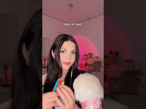 ¿real o falso?🤭 #asmr #asmrrealorfake #asmrtriggers #asmrsounds #damarisasmr #tingles