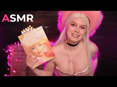 АСМР 🩷 БЛИЗКИЙ ШЕПОТ 🩷 Листаем Журнал 1997 года Барби + наклейки | ASMR Barbie Star
