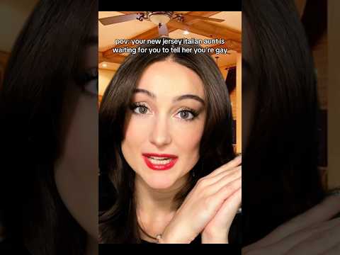 pov: your new jersey italian aunt waits for you to tell her you're gay #asmr