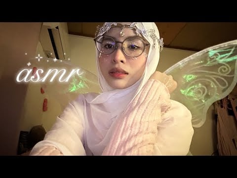 ASMR ♡ SUPER CLOSE-UP WHISPERS, MOUTH SOUNDS, TAPPING (TINGLY~)🧚🏻‍♀️✨