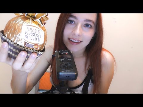 ♡RETO ♡ FERRERO ROCHER.♡ ASMR Eating Sounds. Comiendo chocolate.