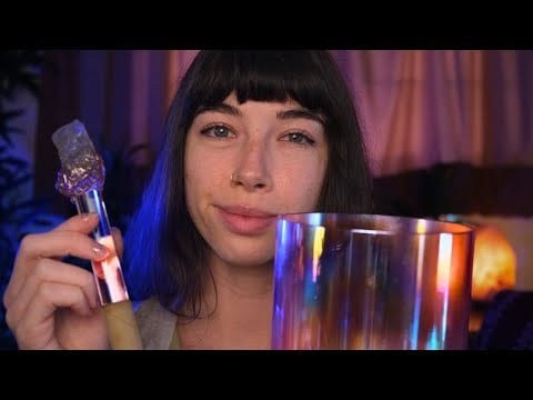 ASMR Reiki ~  Chakra Balancing | Tarot + Crystals | Relaxing Energy Healing 🤍