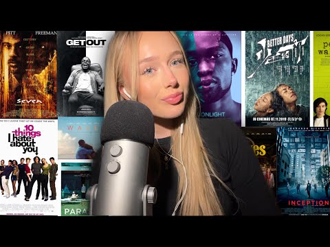 ASMR RAMBLING ABOUT MY TOP 10 MOVIES 🎬🍿