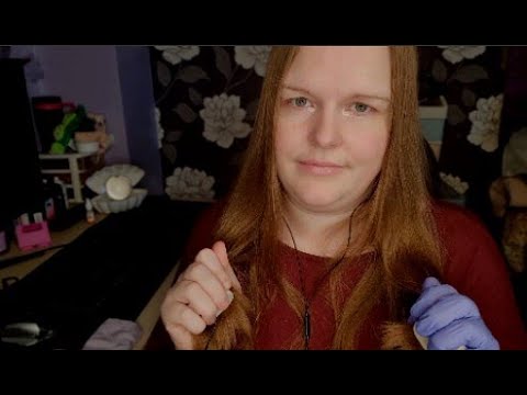 ASMR Hair Cupping, Hair Sounds, Glove, Ears Inside Jar, Whispering.